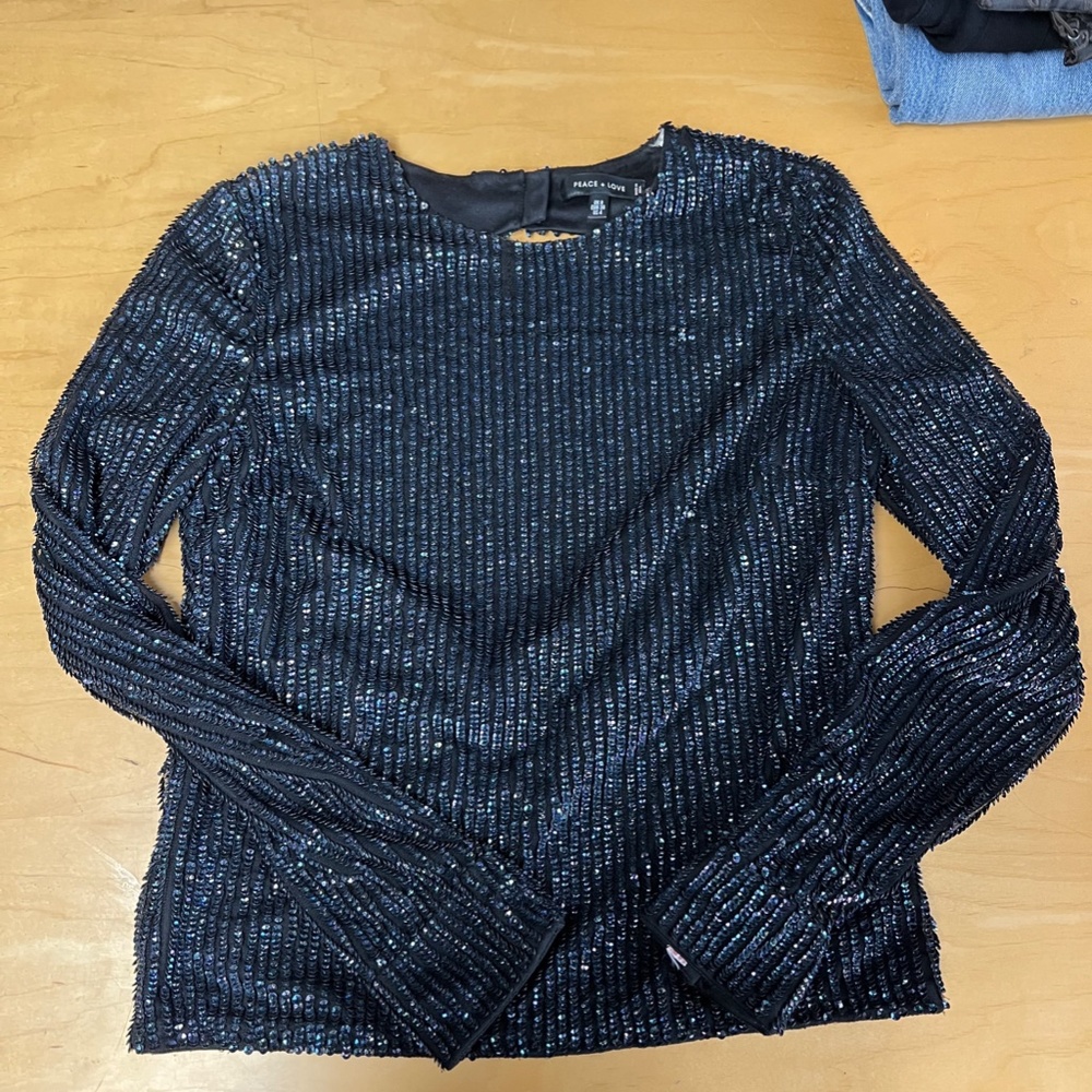 Missguided Sequin Top